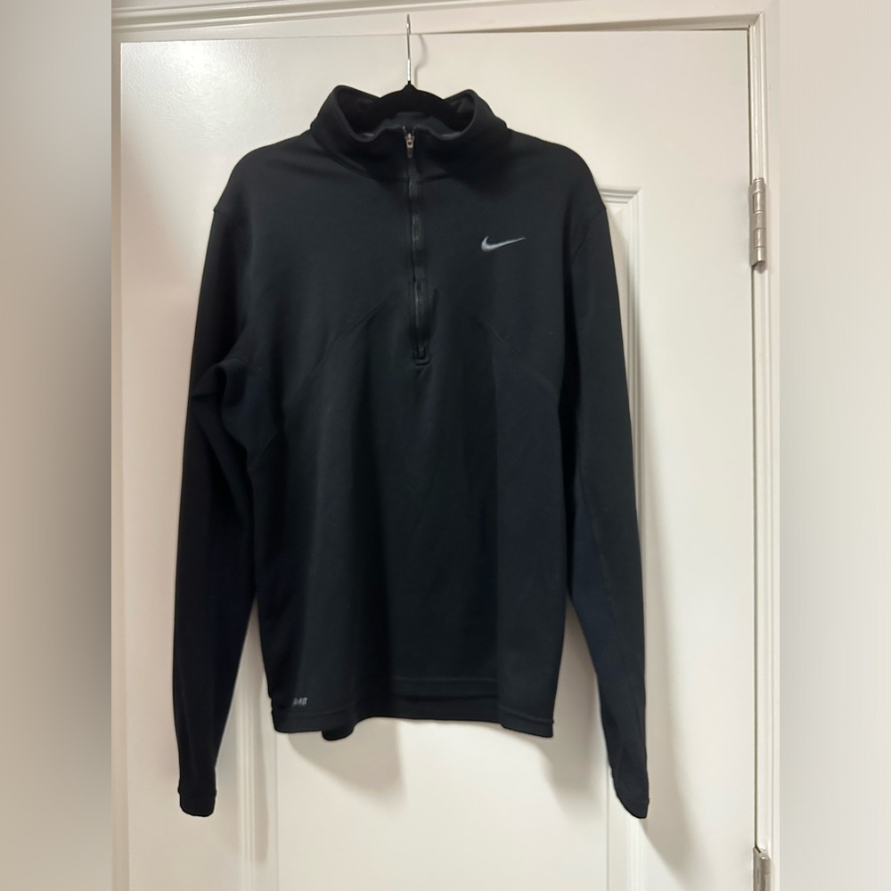 Nike Black Dri-FIT Athletic Pullover Men’s Quarter Zip Size M Medium